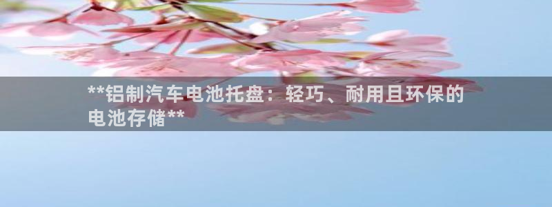 优发国际官网网站登录：**铝制汽车电池托盘：轻巧、耐用且环保的
电池存储**