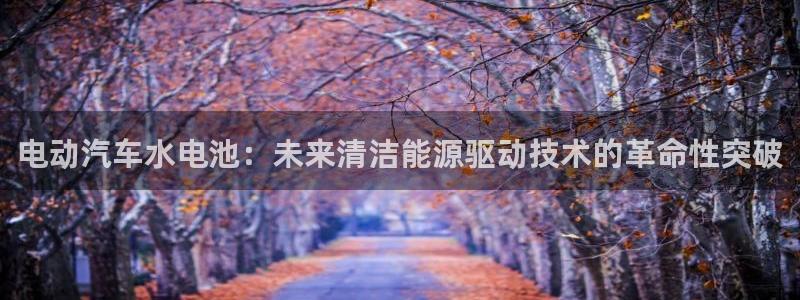优发国际官方网平台：电动汽车水电池：未来清洁能源驱动技术的革命性突破