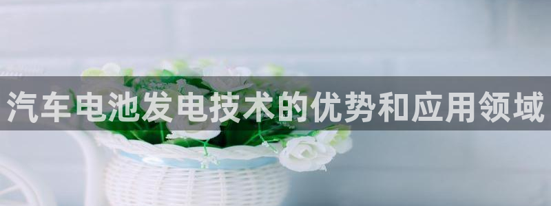 优发国际这个平台怎么样可靠吗：汽车电池发电技术的优势和应用领域